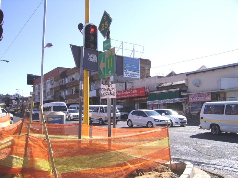Louis Botha street in Johannesburg South Africa